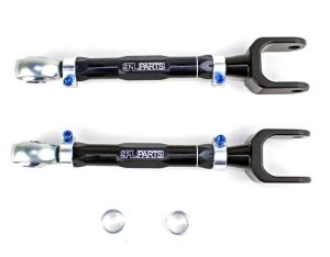 Infiniti G35 Traction Rods - Rear - SPL Parts - Titanium Series, Adjustable - Black - `07-`08 Infiniti G35 Traction Rods - Rear - SPL Parts - Titanium Series, Adjustable - Black - `07-`08